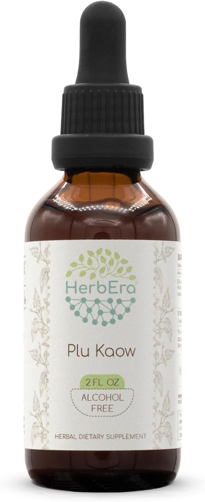 Plu Kaow B60 Alkol-Free Herbal Extract Tincture, Tempd Liquid Drops Natural Wildcrafted Yu Xing Cao (Houttuynia Cordata) Herb (2 fl oz)