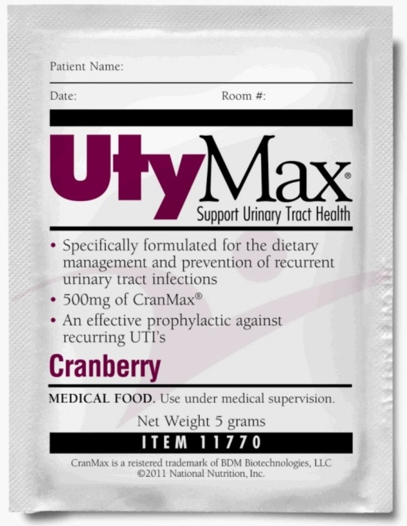 UtyMax Cranberry Drink Mix (SUPPLEMENT PWDR, UTYMAX, 5 GRAM PKS) 60 Her /Case