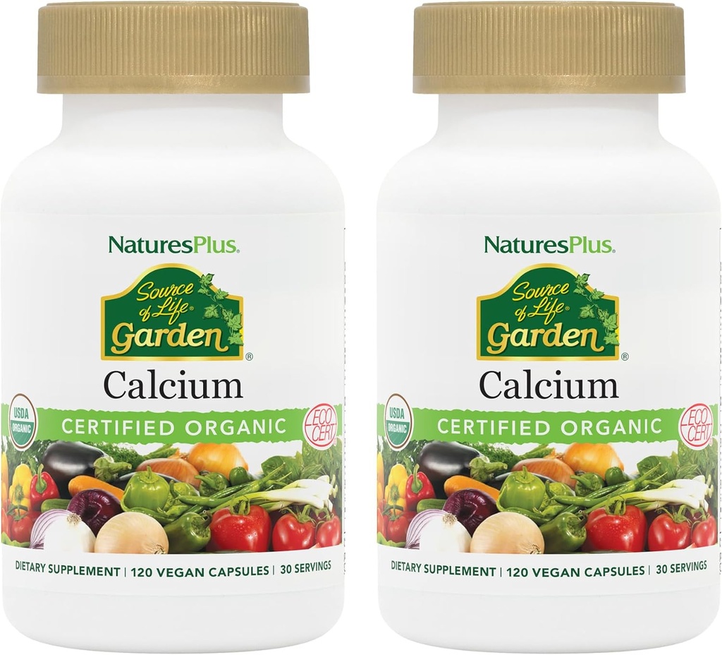 NaturesPlus Life Garden Food - 120 Vegan Capsules, 2 Paket - Vejetaryen, Gluten Free, Sertifikalı Organik - 60 Toplam Hizmetler