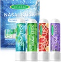 4. Nasal Stick,Nasal Inhaler Stick,Inhaler Nasal Stick for Sinus Relief&Vertigo Relief,Aromatherapy Inhaler Made with Essential Oils+Menthol (Mint,Wintermint,Tropical,Lavender)
