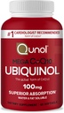 Qunol Ubiquinol CoQ10 100 mg Softgels, Mega Ubiquinol 100 mg - Üstün Aborpsiyon - Kalp Sağlığı ve Sağlıklı Kan Basıncı Seviyeleri için Aktif Form - 2 Ay Supply - 60 Kont