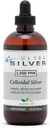 Ultra Silver® Colloidal Silver | 5.000 PPM, 8 Oz (236mL) | Gemiler (2) 4 Ounce Glass Şişeler | Mineral Tamam | True Colloidal Silver - Dropper