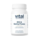 Vital Nutrients B12 & Metil Folate | Vegan Memleket ve B12 Tamam | 5MTHF Plus B12 Destekler Nervous System & Metabolism* | Gluten, Dairy, Soy Free | 100 Capsules