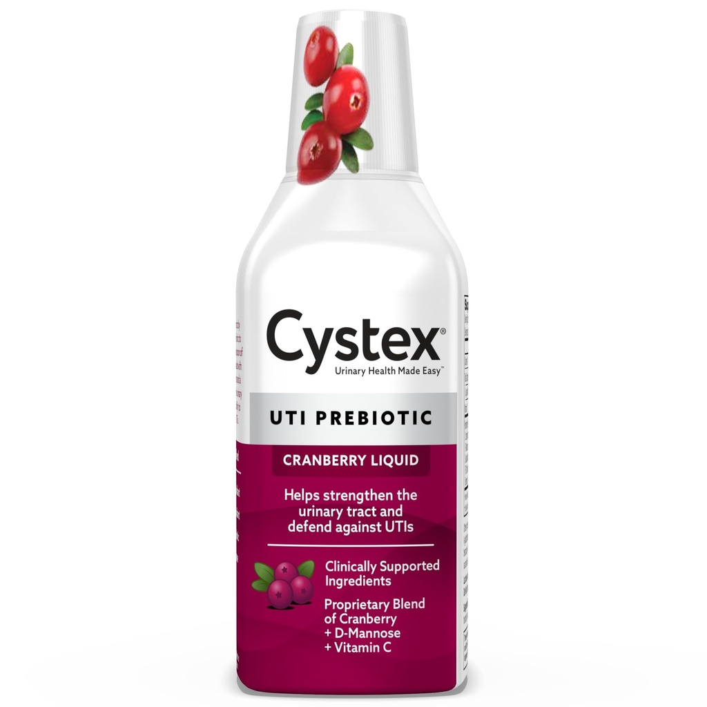 Cystex UTI Support & Urinary Health Supplement - Sugar-Free Cranberry Prebiyotik with D-Mannose, Vitamin C, & Bromelain for UTI Protection & Bakım - Sıvı Formula - 7.6 fl oz - (Pazar 1)