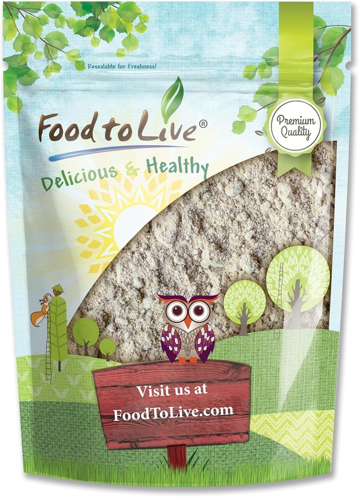 Canlı Gıda - Psyllium Husk Toz, 1.5 Pound - Pure, Kosher, Vegan, Keto, Unflavored, Finely Ground, Bulk, Mixes Well, Rich in ► Fiber Fiber