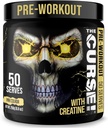 JNX SPORTS The Curse! Pre Workout Powder for Men & Women, Caffeine, Beta-Alanine, Creatine, L-Citrulline, 50 Servings, Pina Colada Flavor – Boost Energy, Strength & Focus