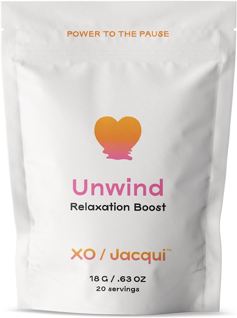Unwind Boost Calming Natural Organic Menopause Support for Stress Relief - Add-on Branson protein Tozu - Relieve Menopausal Belirtileri - Organik Chamomile, Lavender & Lemon