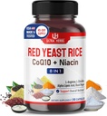 Ultra Red Yeast Rice CoQ10 - Προώθηση της συνολικής υγείας με Νιασίνη, L-αργινίνη, L-Citrulline (90 Count (Pack of 1))