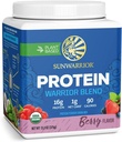 BCAA ile Vegan Protein Tozu | Organik Hemp Tohum proteini Gluten Ücretsiz Non-GMO Süt Ücretsiz Soy Şeker Ücretsiz Low Carb Bitki Tabanlı Protein Toz | Berry 15 SRV 375 G | Savaşçısı Sunwarrior
