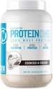 NutraOne ProteinOne Whey Protein Protein Promote Promotion Recovery and Build Muscle with a Protein Shake Powder for Men & Women (Cookies & Cream, 2 LB)