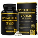 Epicatechin Access 750 mg Per Service - (60 Capsules) - Destekler Lean Muscle, Nitrik Oksit, Myostatin Inhibitor, Stamina, Endurance, Pump & Gains - Non-GMO & Vegan Supplement - (60 Count)