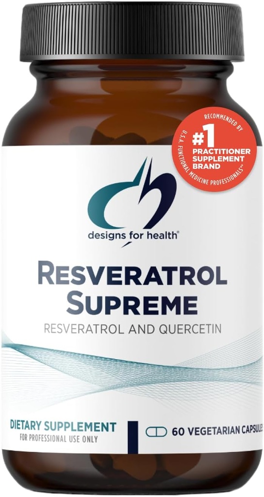 Sağlık Resveratrol Yüksek için tasarımlar - Japon Knotweed + Quercetin - Sağlıklı Ağlama + Kartiovascular Destek Supplement, Non-GMO (60 Capsules)