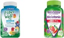 Vitafüzyon Fiber Well Fit Gummies 90 Kont ve Max Strength Melatonin Gummies 100 Count