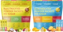 Keto Vitals Tropikal & Original Assorted 2 Pack Sche Electrolyte Toz Paket - Tropikal ve Orijinal Flavors | Sugar Free, Zero Calorie, Zero Carb | Easy Travel Stick Packs | Ket