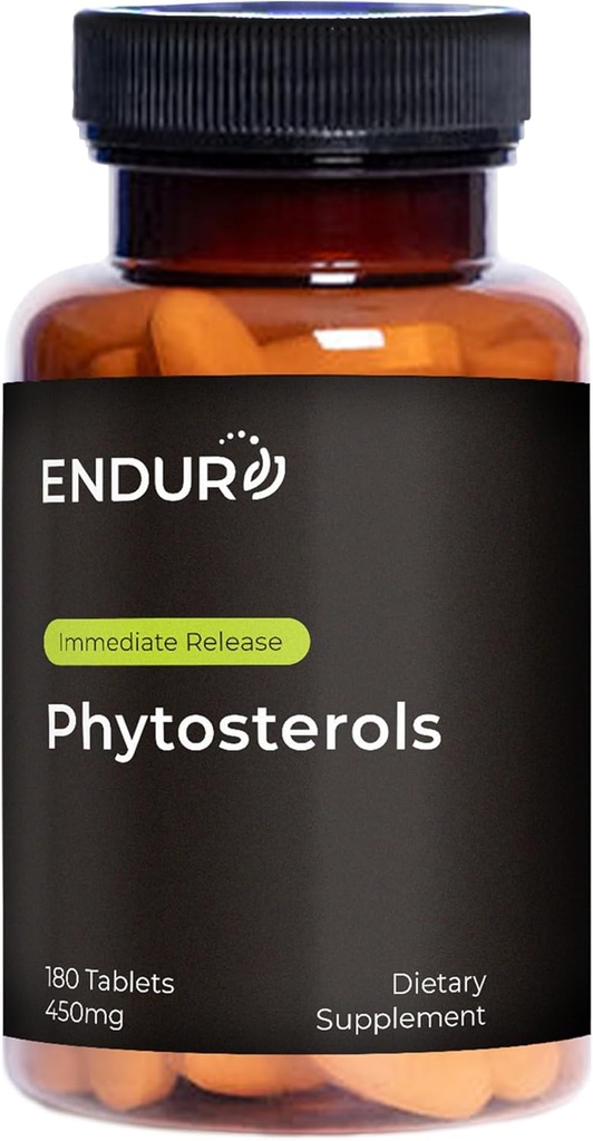 Endur Phytosterols, Erkekler için Kalp ve Prostate Health, Helps Block Cholesterol Abors & Support Urinary Comfort, 450 mg (180 Tablet)