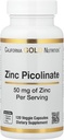 Çinko Picolinate, Bio available Form of çinko, Supports Immune Health, 50 mg, 120 Veggie Capsules