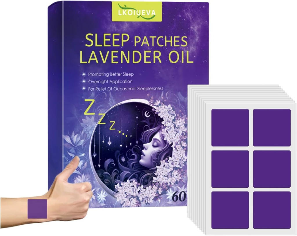 Yetişkinler Ekstra Güç için 60 Adet Uyku Patchs, Natural Sweet Dream Sleep Patch for Women and Men, Fast-Acting Sleep Aid Patches, Easy to apply Deep Sleep Patches