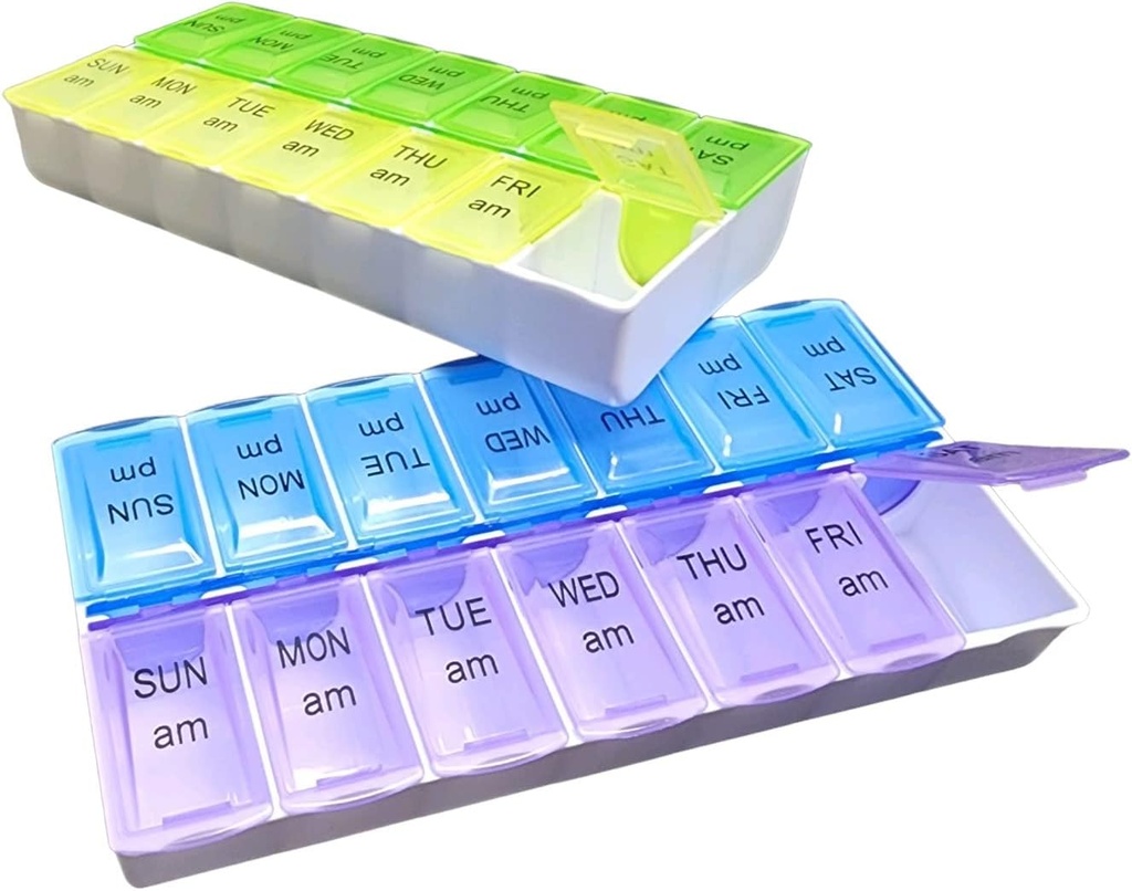 Bir Gün Pill Organizer - Cumartesi günü A.M. P.M. (1)