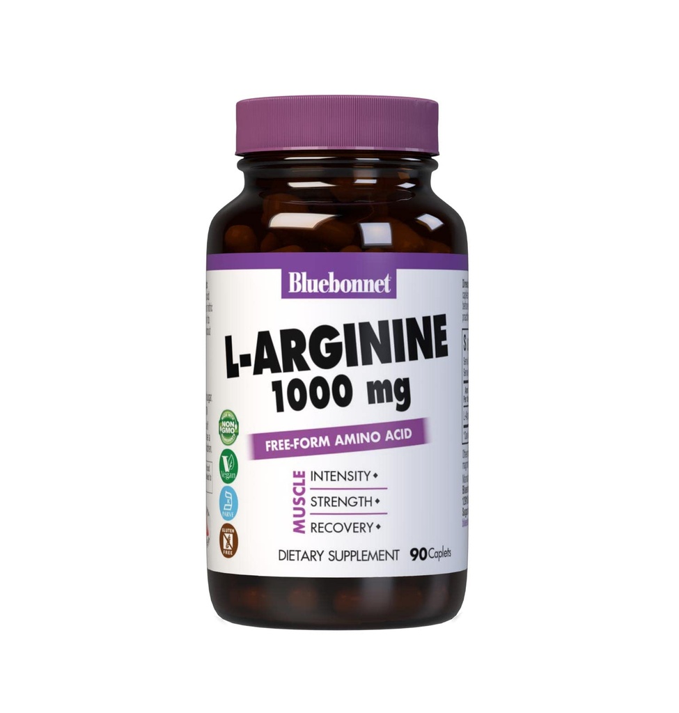 BlueBonnet L-αργινίνη 1000 mg Καψάκια, 90 μέτρα
