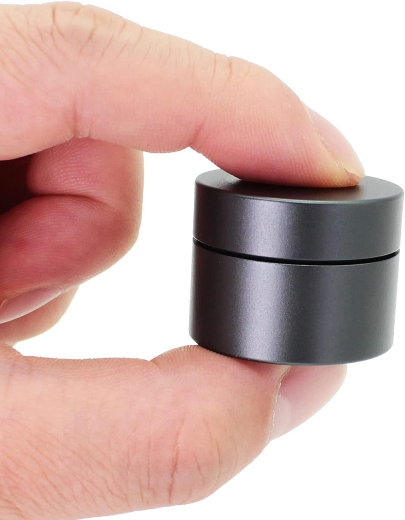 Portable Daily Pill Case, Heavy Duty Aluminium Alloy Round Pill Box, Waterproof Travel Pill Organizer, Pocket Purse Medicine Vitamin Holder EDC Container for Outdoor Camping Working