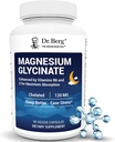 Dr. Berg en güçlü 4-in-1 Chelated Magnezyum Glycinate with Clean, Potent & Pure Materialss | 4X Lab-Tested &  Valid | USA Formulated Magnezyum Supplement Capsules | 90 Capsules