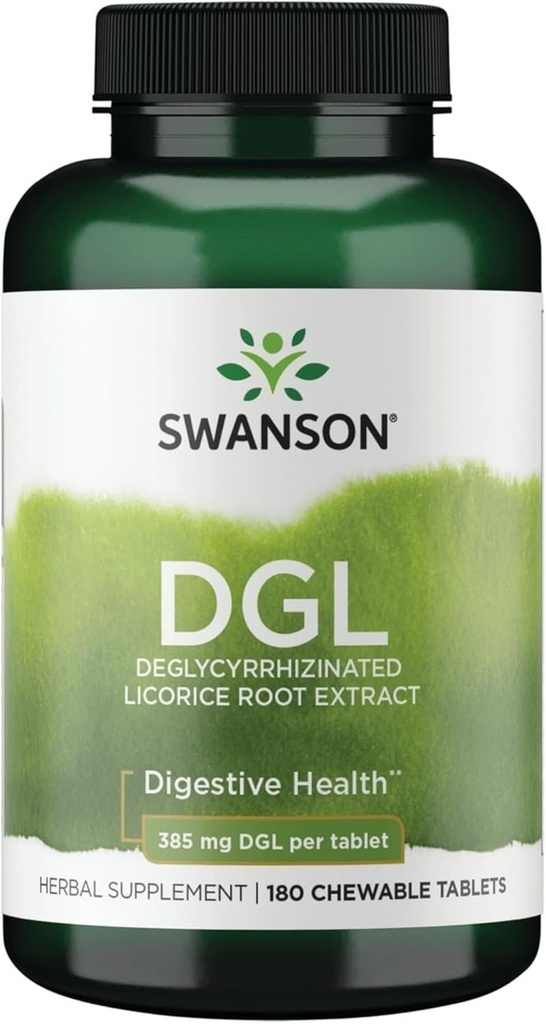 Swanson Dgl (Licorice) 385 Milligram 180 Chwbls