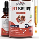 Doğal Köpek UTITI Tedavi - Dog UTI - Dog Urinary Tract Enfeksiyon Tedavisi - UTI Dog Tedavisi - Dog UTI Cranberry - Dog Cranberry Supplement - 1 fl oz - Bacon Flavor