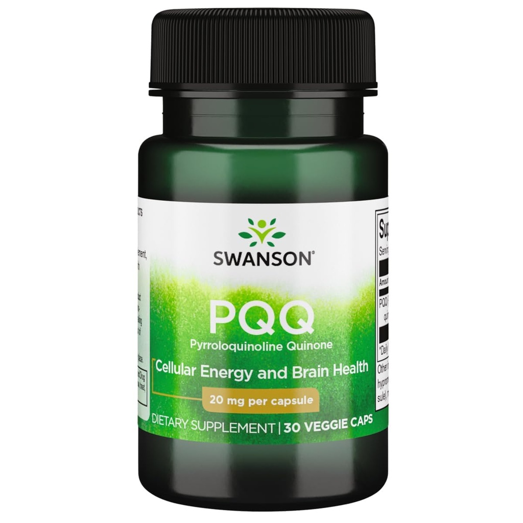 Swanson Pqq Pyrroloquinoline Quinone 20 Milligram 30 Veg Capsules