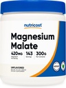 Nutricost Magnezyum Malate Toz (300g) - 420 mg of Magnezyum Per Service - Non-GMO, Gluten Free