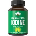 Raw Whole Food Iodine Supplement from Organic Kelp (Ascophyllum Nodosum) by Peak Performance. Potasyum Iodide Support Tabletler için Metabolism, Enerji ve Immune için. 60 Vegan Capsules, Pills.