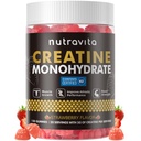 Erkekler ve Kadınlar için Sırtine Monohidrat Gummies for Men & Women-5g oftine Monohidrat - Sugar Free,Vegan, Strawberry Flavor, 120