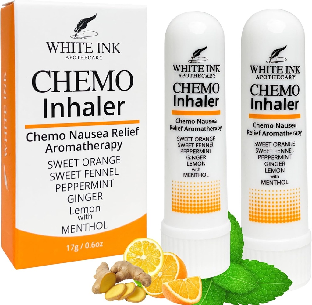 Chemo Side Effect Relief! Aromatherapy Nausea Essential Oil Nasal Inhaler!