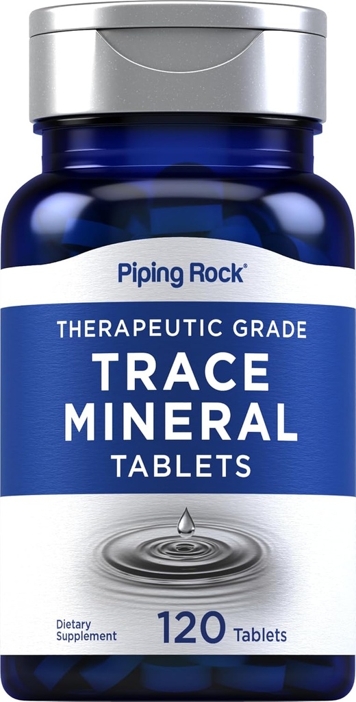 Piping Rock Trace Minerals Supplements | 120 Tablet | Tedavi Grade | Erkekler ve Kadınlar için Piller | GMO, Gluten Free