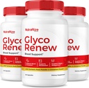 NutraRize ( 3 Glyco Renew Pills, All Natural Blood Support Formula, En Az Kuvvet Supplement to maintain Stable Levels, Your Journey to Health, Resmi İncelemeler (180 Capsules)