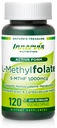 Bioaktif Folate (L-5-MTHF 1000mcg, Folate 1700mcg) – Beyin & Mood Support, Easy-to-Swallow, 120 Veg Capsules