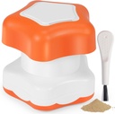 Johnbee Pill Crusher, Pill Grinder Fine Powder Εξαιρετικά Πρόστιμο. Διαμέρισμα αποθήκευσης. Συνθλιπτικά χάπια για ηλικιωμένους, οικογένεια και κατοικίδια ζώα. Silicone Edges. Αλείψτε πολλαπλά χάπια σε μια φορά - πινέλο καθαρισμού (πορτοκαλί)