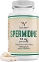 Spermidine Supplement (% 99 spermidin 3HCL - Üçüncü Parti Test Edildi) 120 Capsules - 100x More Potent Than Buğday Germ Ekstra Hücre Membranı, Telomere Health and Aging Tarafından Double Wood