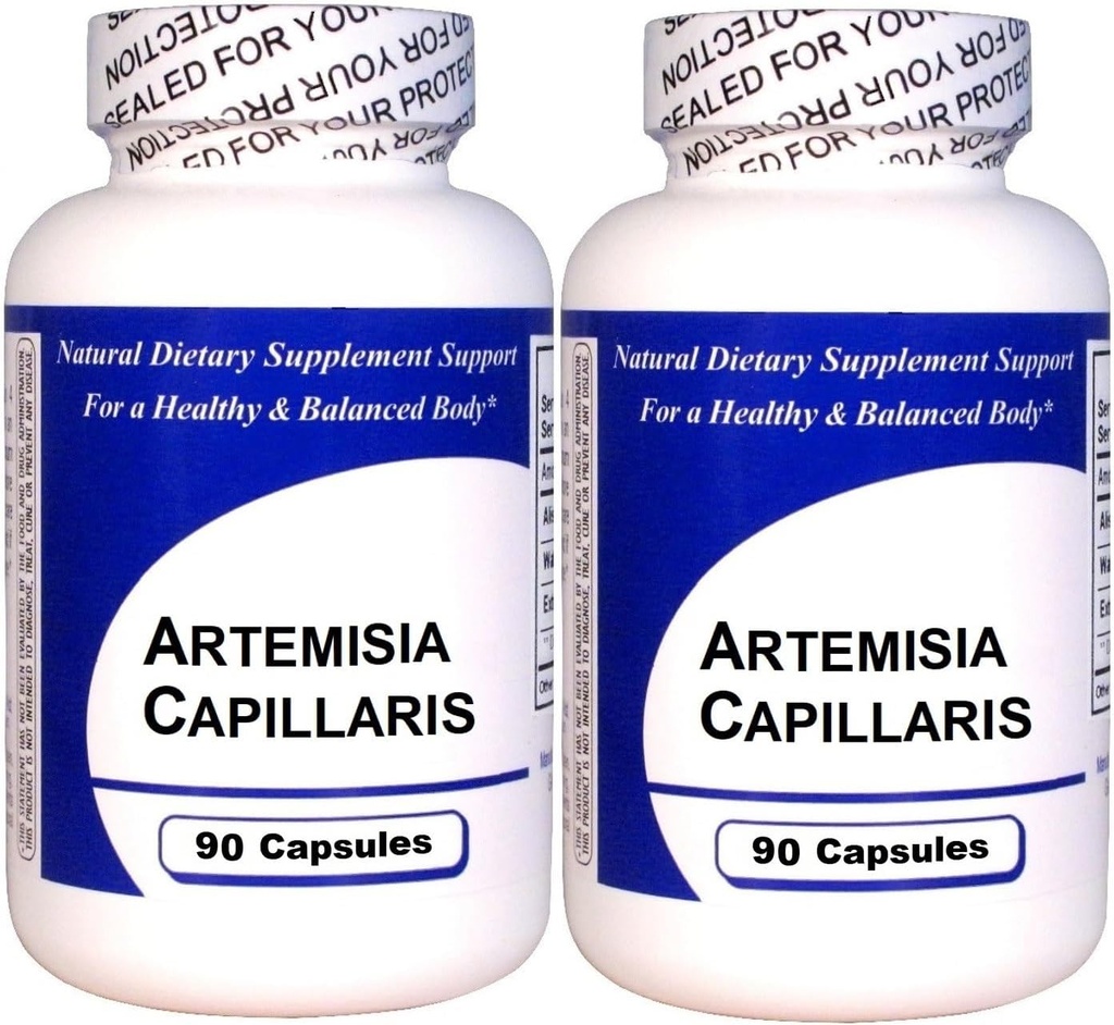 Artemisia Capillaris (90 Capsules)-Koncented Herbal Extract - Diyet Supplement - 2 Pack
