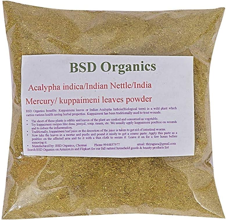 Acalypha Indica/Indian Nettle/Indian Mercury/Indian Copperleaf/kuppaime (200 Gram / 7 Ounce)