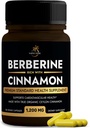 Ceylon Cinnamon ile Berberin Tamamı | Berberine HCL 1.200 mg Plus Ceylon Cinnamon, Sri Lanka'dan Kalp Sağlığı, Kilo Kaybı ve Immune Desteği | No-GMO, Lab Tested, Zero Fillers | 120ct.