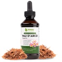 Maxx Herb PAU D'Arco Βάμμα - Max Strength PAU D Arco Extract για την υποστήριξη του ανοσοποιητικού, Taheebo Τσάι Εσωτερικό Bark Απορροφήσεις Καλύτερα από PAU Darco κάψουλες - 4 Oz μπουκάλι (60 εξυπηρετούν)