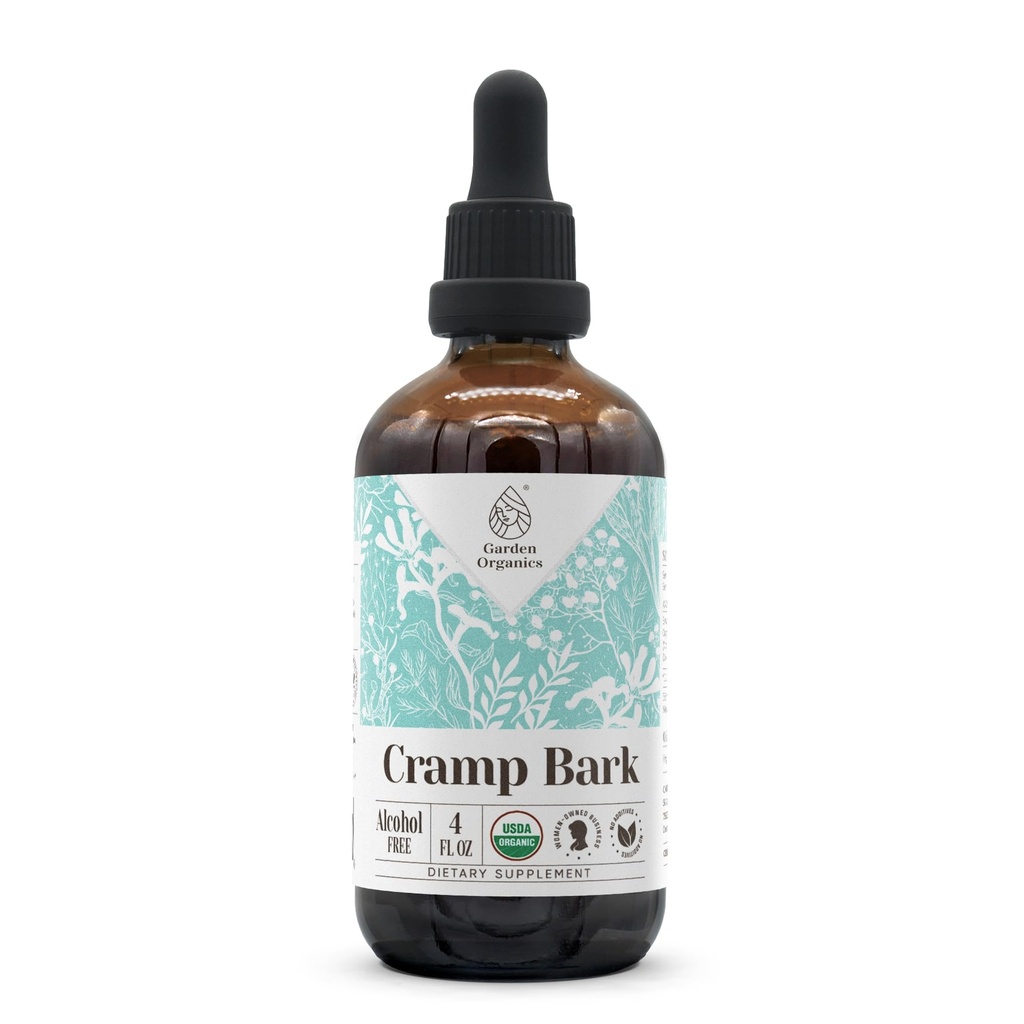 Cramp Bark Alkol-Free Natural Tincture Extract, Immune System ATM, Sıvı Drops %100 Cramp Bark (Viburnum opulus) kuru Bark (4 fl oz)