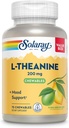 SOLARAY L Theanine 200 mg, Mood Support Supplement with Vitamin B6 - Calming Support during Occasional Stress - Natural Lemon Lime Flavor - 60-Day Garanti, Lab TY - 75 Hizmet, 75 Chewables