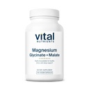 Vital Nutrients Magnezyum Glycinate + Malate | 120 mg Vegan Supplement for Women and Men | Muscle, Heart, Bone Support * | Promosyonlar Rahatlama | Gluten, Süt ve Soy Free | 100 Capsules