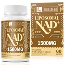 1500 MG Λιποσωμικό NAD+, 98%+ Απορρόφηση, NAD+ Συμπλήρωμα για γυναίκες & άνδρες με TMG, για την άμυνα γήρανσης, κυτταρική ενέργεια, καρδιά & εγκεφαλική λειτουργία, μακροζωία, 60 Softgels