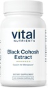 Vital Nutrients Black Cohosh Extract 250mg / Vegan Supplement for Women's Menopause, Hormonal Denge ve PMS Support* | Gluten, Dairy and Soy Free | Non-GMO | 60 Capsules