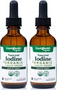 LIQUIDHEALTH USDA Organic Nascent Iodine Liquid Drops, Pure Iodine Supplement for Thyroid & Immune Support, Energy Supplement - Made in USA, Vegan, Άχρωμο, Άγευστο Βάμμα (2 Pack)