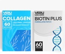 Veru Wellness Hair Skin Duo Nail Lifestyle Patches - Biotin Collagen - Self Prestige Time release Topical Patch, 8-10 Hours (60 Day Supply)