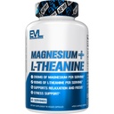 Evlution Beslenme Magnezyum + L-Theanine - Doğal Rahatlama ve Oda Destek - 200 mg Magnezyum + 100 mg L-Theanine - Vegan & Non-GMO - Diyet Supplement - 45 Hizmet - 90 Veggie Capsules