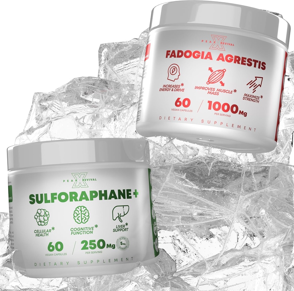 Fadogia Agrestis Real Lab- Onaylanmış Sulforaphane Tamamı Enerjiyi artırmak, Bilişsel Fonksiyonlu Teşvik Etmek - (60 Capsules)